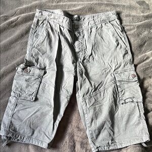 Men's Casual Light Gray Cargo Shorts